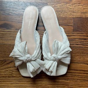 Loeffler Randall size 8.5 gold slides